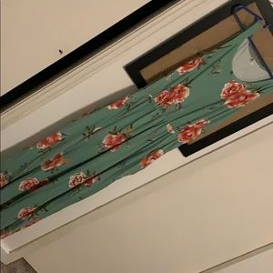 Tara Lynn Boutique Mint Floral Maxi Dress